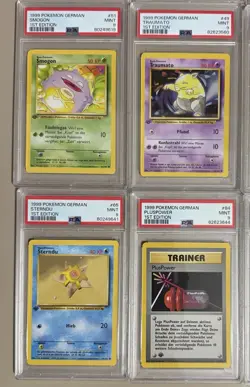 1999 Pokemon Set Base German 1st Edition PSA9 - Digda, Smogon, Traumato, Sterndu - Image 5