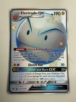 Electrode GX SV57/SV94 Full Art Shiny Holo Rare Hidden Fates 2019 Pokemon TCG - Image 1