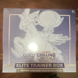 Pokemon TCG Chilling Reign Elite Trainer Box Shadow Rider Calyrex English 8 Boo… - Image 1