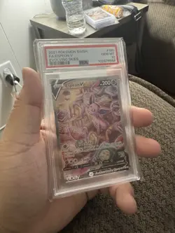 Pokemon Card PSA 10 GEM MT Espeon V Evolving Skies FA SWSH 2021 180/203 - Image 3
