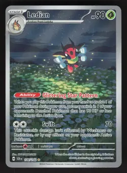 Ledian 144/142 Pokemon TCG SV07: Stellar Crown NM - Image 1