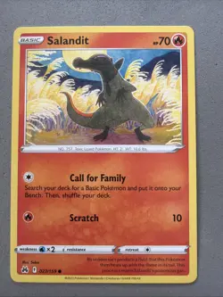 Pokemon TCG * 27/159 Salandit Common * Crown Zenith SWSH * NM - Image 1