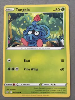 Pokemon TCG * 4/159 Tangela Common * Crown Zenith SWSH * NM - Image 1