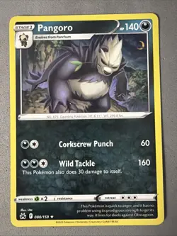 Pokemon TCG * 80/159 Pangoro Non-Holo Rare * Crown Zenith SWSH * NM - Image 1