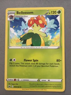 Pokemon TCG * 3/159 Bellossom Non-Holo Rare * Crown Zenith SWSH * NM - Image 1