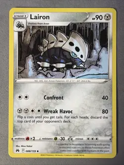Pokemon TCG * 88/159 Lairon Uncommon * Crown Zenith SWSH * NM - Image 1