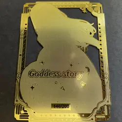 Goddess Story Gold METAL Card - Serial Number #146/200! Anime Marin **READ** - Image 5