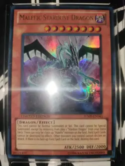 MALEFIC STARDUST DRAGON, JUMP-EN043, YuGiOh! TCG, HGA GEM MINT, 9.5 - Image 2