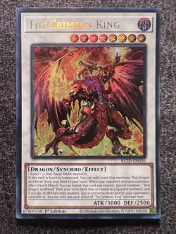 Yugioh The Crimson King BLZD-EN036 Secret Rare 1st Edition NM - Image 1