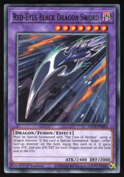 Red-Eyes Black Dragon Sword - DLCS-EN063 - Common - 1st Edition Yugioh - Image 1