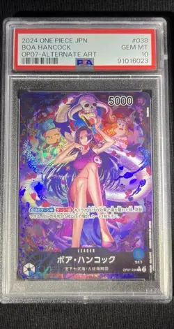 Psa 10 Boa Hancock Alt Art OP07-038 L 500 Years Future One Piece Japanese Leader - Image 1