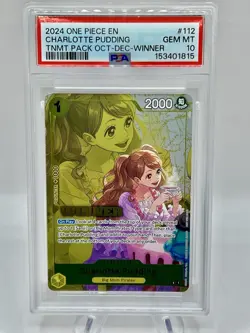 Charlotte Pudding Winner Pack 2024 OP03-112 ONE PIECE ENGLISH PSA 10 - Image 1
