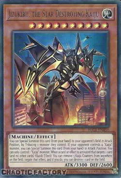 YUGIOH TCG SILVER ULTRA RARE BLC1-EN036 Jizukiru, the Star Destroying Kaiju 1st - Image 1