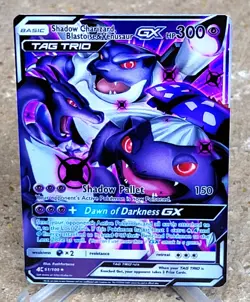 Pokemon Shadow Charizard Blastoise...GX AnimaACG DIY Craft Art Custom Card Holo - Image 1