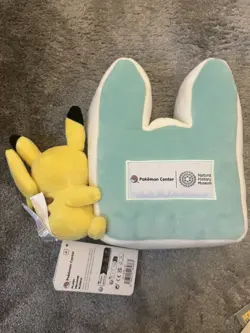 Pokemon x Natural History Museum Pikachu Jumbo Promo Card, Plush & booklet - Image 4