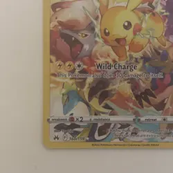 Pikachu Full Art Holo Secret Rare 160/159 Crown Zenith Pokemon TCG Card NM - Image 5