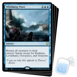 WHELMING WAVE (COMMANDER DECK) X4 Commander Legends Magic MTG MINT CARD - Image 1