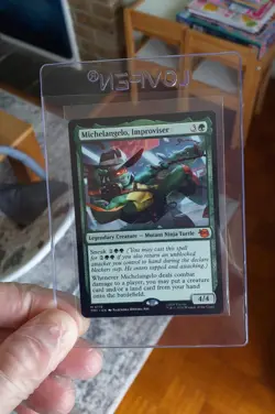 Michelangelo Improviser mtg Mythic 0119 Magic: The Gathering TMNT - Image 3