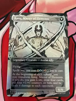 Avatar: The Last Airbender Avatar Aang (Borderless) Foil Near Mint - Image 2