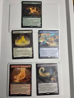 MTG MAGIC THE GATHERING ENDURING TENACITY VITALITY CURIOSITY LOT 5X EXTENDED ART - Image 1
