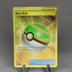 Nest Ball Trainer Item - Secret Ultra Rare Foil - 255/198 English Pokemon - Image 1