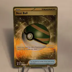 Nest Ball Trainer Item - Secret Ultra Rare Foil - 255/198 English Pokemon - Image 3