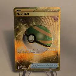 Nest Ball Trainer Item - Secret Ultra Rare Foil - 255/198 English Pokemon - Image 4
