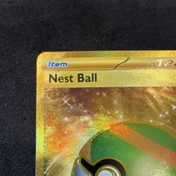 Pokemon TCG Nest Ball 255/198 SV01 Gold Secret Rare Holo EN - Image 4