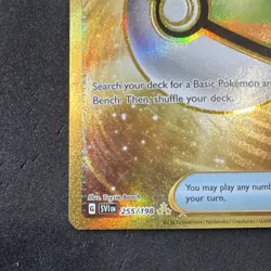 Pokemon TCG Nest Ball 255/198 SV01 Gold Secret Rare Holo EN - Image 5