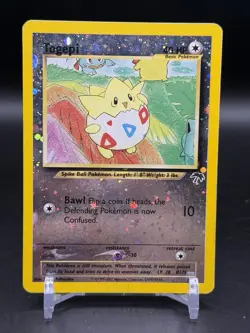 Togepi Reverse Holo 4/18 Southern Islands Promo English Pokemom SWIRL WOTC MP - Image 1