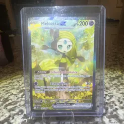 Pokemon TCG Meloetta EX Sv: Black Bolt Illustration Rare Holo 200 HP 167/086 EN - Image 1