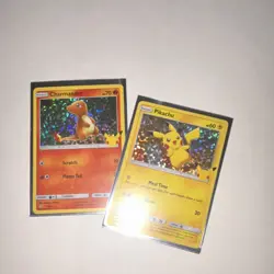 Pokemon TCG McDonald's Collection 2021 Holo Promo Pikachu 25/25 Charmander 8/25 - Image 1