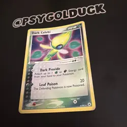 Pokemon TCG Dark Celebi Hidden Legends 4/101 Holo Rare HP B24 - Image 3