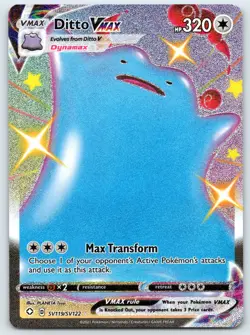 Ditto VMAX SV119/SV122 Holo Rare Shining Fates Shiny Pokemon 2021 NM - Image 1