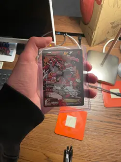 Pokemon Team Magma's Groudon EX Full Art Holo Ultra Rare 15/34 Double Crisis - Image 1