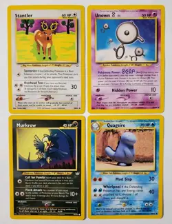 Pokemon TCG Neo Revelation WOTC Lot Stantler 38/64, Unown 39/64, Balloon Berry - Image 2