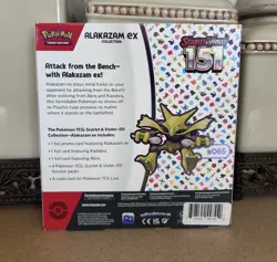 Pokemon TCG Scarlet & Violet 151 Alakazam ex Collection Box w/4 Booster Packs - Image 2