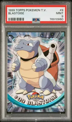 Blastoise 9 Topps Tv Pokemon PSA 9 - Image 1