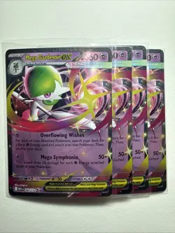 4x Pokemon TCG Mega Evolution Mega Gardevoir EX 060/132 Double Rare Near Mint - Image 1