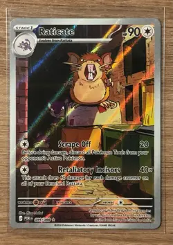 Pokemon TCG Perfect Order Raticate 099/088 Illustration Rare IR Full Art NM - Image 1