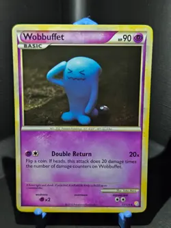 Pokemon HeartGold & SoulSilver Wobbuffet Holo 13/123 NM - Image 1