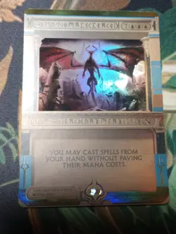 Omniscience Masterpiece Series Amonkhet Invocations Foil M/NM MTG Magic Card - Image 1