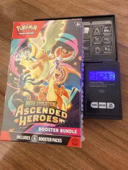 EXTRA Heavy Pokemon TCG Ascended Heroes Booster Bundle New & Sealed 152.87-93g - Image 1