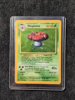 Pokemon Jungle Card Vileplume 15/64 Holo Rare No Symbol Misprint Error - Image 1