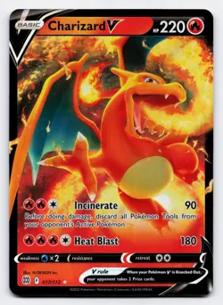 Charizard V [017/172] SWSH: Brilliant Stars Ultra Rare [Pokemon Card English] - Image 1