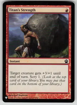 Titan's Strength Common The List Reprints 145/249 MTG Near Mint 2020 - Image 1