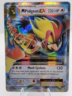 M Pidgeot EX Ultra Rare Full Art Holo XY Evolutions 65/108 Pokemon TCG English - Image 1