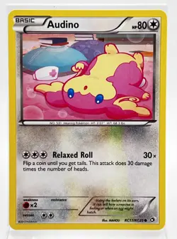 Audino RC17/RC25 Radiant Collection Legendary Treasures Pokemon Card 2013 LP - Image 1
