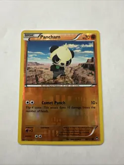 Pokemon - Pancham - 60/111 - Common - Reverse Holo - XY - Furious Fists - NM - Image 2