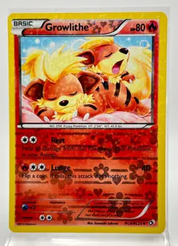 Growlithe RC4/RC25 Reverse Holo Pokemon Card 2013 Legendary Treasures LP/NM - Image 1